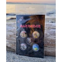 IRON MAIDEN / THE FACES OF EDDIE ピンバッジセット 5個入り