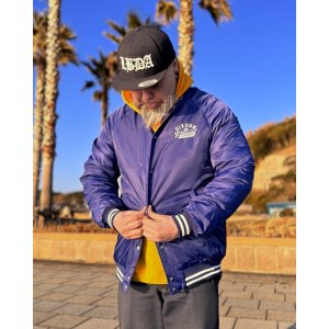 画像7: 送料無料 DIXXON FLANNEL CO / PASTIME 中綿ナイロン スタジアムジャケット BLUE