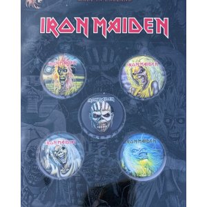 画像2: IRON MAIDEN / THE FACES OF EDDIE ピンバッジセット 5個入り