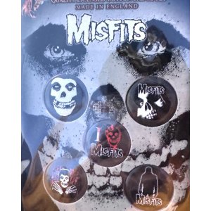 画像2: MISFITS / Skull ピンバッジセット 5個入り