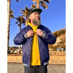 画像6: 送料無料 DIXXON FLANNEL CO / PASTIME 中綿ナイロン スタジアムジャケット BLUE