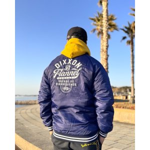 画像3: 送料無料 DIXXON FLANNEL CO / PASTIME 中綿ナイロン スタジアムジャケット BLUE