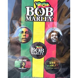 画像2: BOB MARLEY / One Love ピンバッジセット 5個入り