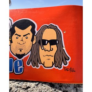 画像6: 送料無料 3枚限定入荷 激レア 当時物 BUCK-O-NINE / Artwork by TadPole スケートボードデッキ mfg. for CinderBlock by Sector 9