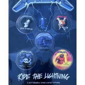 画像2: METALLICA / RIDE THE LIGHTNING ピンバッジセット 5個入り