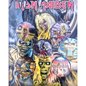 画像2: IRON MAIDEN / EARLY ALBUMS ピンバッジセット 5個入り