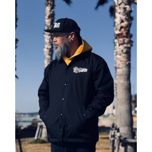 画像1: 送料無料 OPIE ORTIZ x BALL&CHAIN / Skull & Rose コーチジャケット