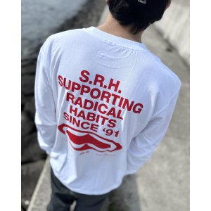 画像3: Mサイズラスト1枚で終了 SRH / Since 91 長袖Tシャツ WHITE