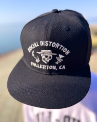 SOCIAL DISTORTION / Fullerton Skelly スナップバックキャップ BLACK