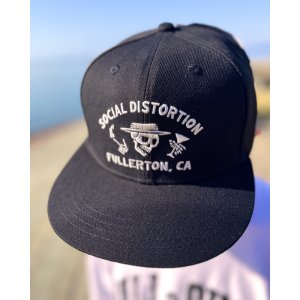 画像1: SOCIAL DISTORTION / Fullerton Skelly スナップバックキャップ BLACK