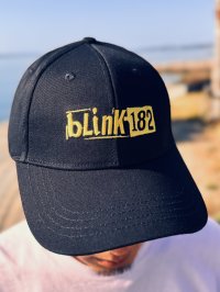 BLINK-182 / Modern Band Logo ベースボールキャップ BLACK