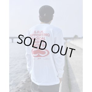 画像1: Lサイズラスト1枚で終了 SRH / Since 91 長袖Tシャツ WHITE