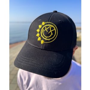 画像4: BLINK-182 / Yellow Six Arrow Smile ベースボールキャップ BLACK
