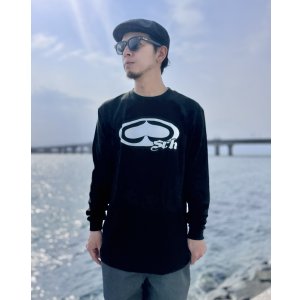 画像2: 残りサイズXL、2XLのみ SRH / NEW SPADE CLASSIC 長袖Tシャツ BLACK