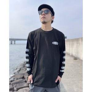 画像1: Lサイズラスト1枚で終了 SRH / NEW SPADE CLASSIC SMALL LOGOS 長袖Tシャツ BLACK
