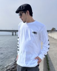 SRH / NEW SPADE CLASSIC SMALL LOGOS 長袖Tシャツ WHITE