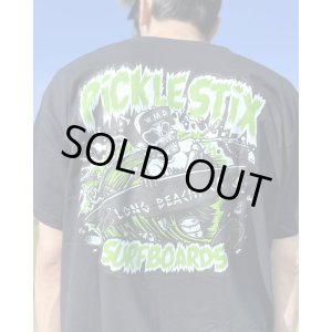 画像4: スメリーさん直買い付けアイテム 送料無料 Lサイズラスト1枚で終了 BALL&CHAIN別注 PICKLE STIX SURFBOARDS / Biohazard Tシャツ ブラック