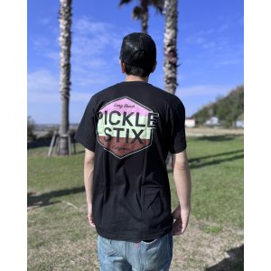画像1: 送料無料 BALL&CHAIN別注 PICKLE STIX SURFBOARDS / Neapolitan Tシャツ ブラック