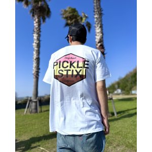 画像1: 送料無料 BALL&CHAIN別注 PICKLE STIX SURFBOARDS / Neapolitan Tシャツ ホワイト