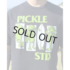 画像4: 送料無料 BALL&CHAIN別注 PICKLE STIX SURFBOARDS / BALL&CHAIN別注 Black Pickle Tシャツ ブラック