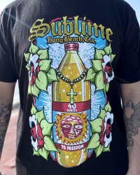 SUBLIME / 40 And Flowers Tシャツ チャコール