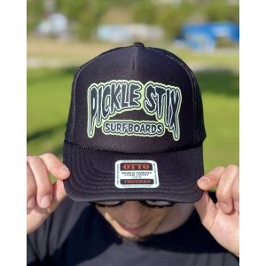画像1: 送料無料 PICKLE STIX SURFBOARDS / Swamp Style Logo メッシュキャップ