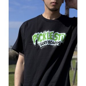 画像12: 送料無料 BALL&CHAIN別注 PICKLE STIX SURFBOARDS / Biohazard Tシャツ ブラック