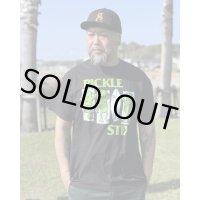 送料無料 BALL&CHAIN別注 PICKLE STIX SURFBOARDS / BALL&CHAIN別注 Black Pickle Tシャツ ブラック