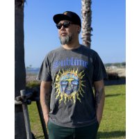 送料無料 SUBLIME / Sun Logo プレミアムストーンウォッシュ Tシャツ ブラック