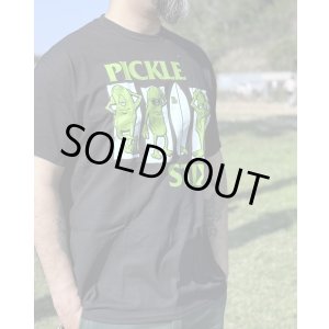 画像3: 送料無料 BALL&CHAIN別注 PICKLE STIX SURFBOARDS / BALL&CHAIN別注 Black Pickle Tシャツ ブラック