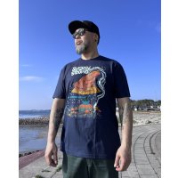 XL2枚のみの入荷 SLIGHTLY STOOPID / Smoking Toad Tシャツ ネイビー