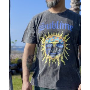 画像2: 送料無料 SUBLIME / Sun Logo プレミアムストーンウォッシュ Tシャツ ブラック