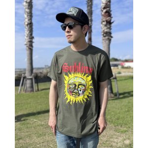 画像1: SUBLIME / Yellow Sun Tシャツ グリーン