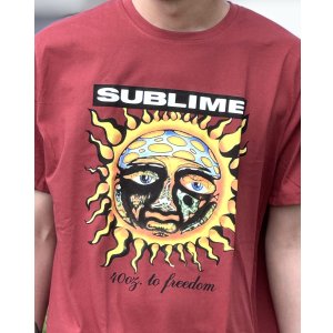 画像3: SUBLIME / 40oz To Freedom Tシャツ バーガンディー