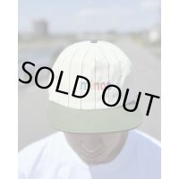 送料無料 minos / Pinstripe Cap グリーン
