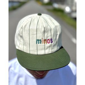 画像2: 送料無料 minos / Pinstripe Cap グリーン