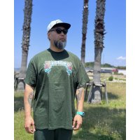 "OPIE ORTIZ x BALL&CHAIN" / Doin Time コラボTシャツ フォレストグリーン
