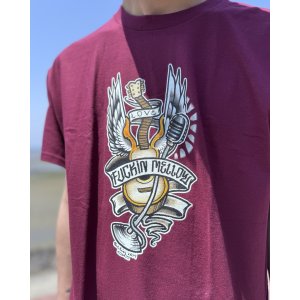 画像4: "OPIE ORTIZ x BALL&CHAIN" / Memories コラボTシャツ バーガンディー