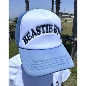 画像1: BEASTIE BOYS / Text Logo メッシュキャップ ブルー
