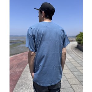 画像5: "OPIE ORTIZ x BALL&CHAIN" / Skull & Rose コラボTシャツ インディゴブルー