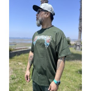 画像4: "OPIE ORTIZ x BALL&CHAIN" / Doin Time コラボTシャツ フォレストグリーン