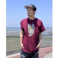 "OPIE ORTIZ x BALL&CHAIN" / Memories コラボTシャツ バーガンディー