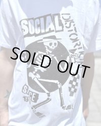XLサイズラスト1枚で終了 SOCIAL DISTORTION  / Speakeasy Checkerboard Tシャツ ホワイト