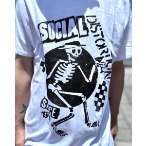画像2: SOCIAL DISTORTION  / Speakeasy Checkerboard Tシャツ ホワイト