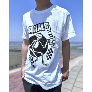 画像3: SOCIAL DISTORTION  / Speakeasy Checkerboard Tシャツ ホワイト