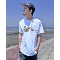 "OPIE ORTIZ x BALL&CHAIN" / Skull & Rose コラボTシャツ ホワイト