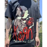送料無料 KORN / Follow The Leader Tシャツ ブラック