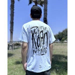 画像3: 送料無料 KORN / Scratched Type Tシャツ ホワイト