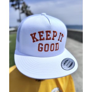 画像2: 20th Anniversary Special Item FMC / KEEP IT GOOD artwork by ATSUxKICK (QUICKDEAD) スナップバックキャップ ホワイト / オレンジ