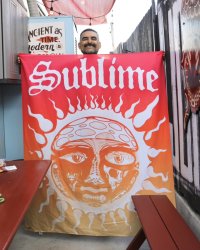 送料無料 25枚限定入荷 SUBLIME / Sublime Sun タペストリー オレンジ